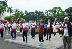 Kemeriahan Lomba Gembira dan Jalan Santai Hari Jadi Sumsel, Ada Sosok Pejabat Kodam II Sriwijaya, Siapa?