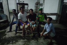 Anggota Koramil 405-01 Tebing Tinggi Bareng Linmas dan Komduk Lakukan Monitoring Lingkungan Pemukiman 