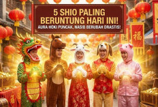 5 Shio Paling Beruntung Hari Ini, Aura Hokinya Sedang Puncak dan Bisa Mengubah Nasib Secara Drastis