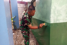 Makin Kece! Satgas TMMD 129 Polas Pos Kamling Dusun Gompyong, Bikin Semangat Ronda Bangkit Lagi