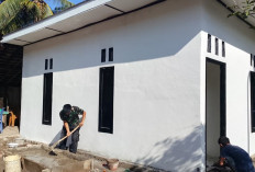 Satgas TMMD Kodim Lahat Lakukan Sentuhan Akhir Pada Rehab RTLH Titik 5
