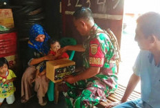 Bukti TNI AD Ada di Masyarakat, Kunjungi Anak Stunting, Begini Pesan Prajurit Kodim 0410/KBL
