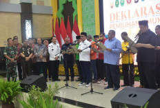 Pj Gubernur Sumsel Pimpin Deklarasi Damai Bersama Forkopimda, Bupati/Walikota, Parpol dan Tim Pemenangan