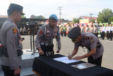 Sebanyak 2 Pejabat di Lingkungan Polres Lahat Berganti, Kapolres Lahat Pimpin Sertijab