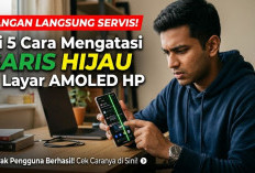 Jangan Langsung Servis! Ini 5 Cara Mengatasi Garis Hijau di Layar AMOLED HP, Banyak Pengguna Berhasil!