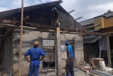 Keren! Rumah Pak Pujiyono di Desa Cukil Sudah 50% Jadi, Bukti Nyata Kekompakan Satgas TMMD dan Warga