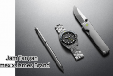 Jam Tangan Titanium Automatic GMT, Kolaborasi Timex x James Brand, Bergaya Klasik dengan Fitur Travel