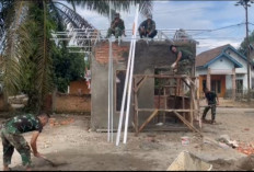 Bersama Masyarakat, Sasaran Fisik di Desa Lubuk Tampang Terus Dipercepat Satgas TMMD Kodim Lahat
