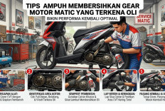 5 Tips Ampuh Membersihkan Gear Motor Matic yang Terkena Oli, Bikin Performa Kembali Optimal