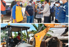 GERCEP! Lurah Bandar Jaya Lahat Gotong Royong Angkut Tumpukan Sampah Gunakan Alber, Ini Penampakannya 