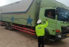 Ops Ketupat Musi 2026, Polda Sumsel Kantong Truk di Perbatasan Jambi