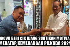 Semakin Menyala! Giliran Cik Ujang Diberi Jokowi Suntikan Motivasi Menatap Kemenangan Pilkada 2024