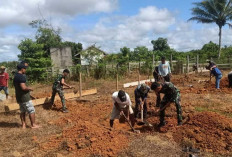 Warga Perbatasan Bersama TNI Lakukan Karya Bakti, Dimana?