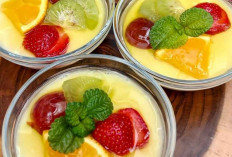 Nyore Cantik! Nikmati Lychee Pudding Sutra Buah, Rasanya Segar Warnanya Menarik