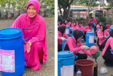 Bhayangkari Cabang Lahat Ikuti Panen Eco Enzyme Serentak se Sumsel, Hasilnya Dibagikan Gratis Loh