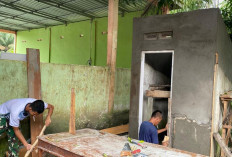 Masuk Tahapan Ini, Satgas TMMD Kodim Lahat Percepat Pembanguan Fasilitas MCK Titik 1