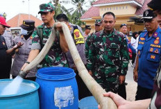 Salurkan Bantuan Air Bersih, Beginilah Sinergi Kodim dan Polres Lampung Selatan