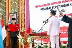 Pj Gubernur Agus Fatoni Lantik Ir. Asmar Wijaya sebagai Penjabat Bupati OKI