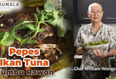 Ternyata Bisa di Masak! Yuk Bikin Pepes Perut Ikan Tuna Bumbu Rawon Resep by William Wongso, Cobain Kuy
