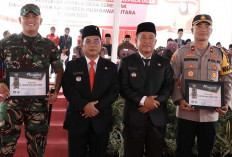 TNI Polri Terima Penghargaan Dari Pemkab Muratara, Berhasil Pengamanan Pilkades Serentak 