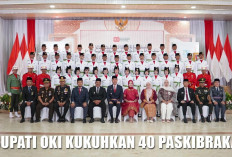 Beri Motivasi 40 Paskibraka OKI agar Jalankan Tugas dengan Baik, Bupati Muchendi Puji Orang Tua dan Pelatih