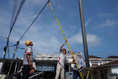 Pemkab OKI Rutin Tertibkan Kabel Udara, Provider Nakal Masih Berulah