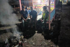 Kolaborasi Babinsa Koramil 405-05 Pendopo dan Polsek Lakukan Mitigasi di Wilayah Kecamatan 