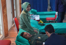 Wah! Prajurit Korem 042/Gapu Ramai-ramai Donorkan Darahnya, Ternyata Dalam Rangka Hari Juang Ini