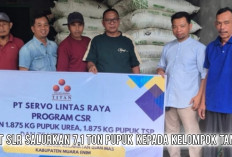 PT SLR Komitmen Perkuat Ketahanan Pangan, Kucurkan 7,1 Ton Pupuk kepada Kelompok Tani di Muara Enim