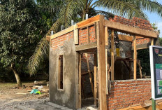 Ternyata Sudah Masuk Tahap Ini, Pembangunan Poskamling Program TMMD Kodim Lahat di Desa Lubuk Tampang