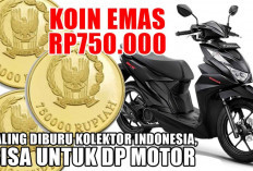 DICARI! Koin Emas Rp750.000, Paling Diburu Kolektor Indonesia, Bisa Untuk DP Motor Honda BeAT