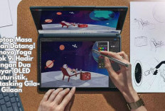 Laptop Masa Depan Datang! Lenovo Yoga Book 9i Hadir dengan Dua Layar OLED Futuristik, Multitasking Gila-Gilaan