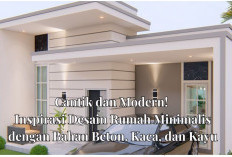 Cantik dan Modern! Inspirasi Desain Rumah Minimalis dengan Bahan Beton, Kaca, dan Kayu