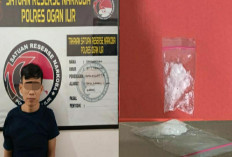 Polisi Tangkap Pengedar Sabu di Kandis Ogan Ilir, Ini Tampang Pelaku dan Barang Buktinya