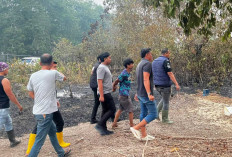 Polisi Amankan Terduga Pelaku Pembakaran Lahan di Ulak Segelung Ogan Ilir