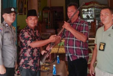 Tunjukkan Komitmennya, Polsek BTS Ulu Terima Senpi Rakitan Dalam Giat Ini