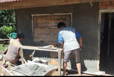 Alhamdulillah, Dinding Depan Rumah Eni Rosita Mulai Diplester, Ini Penampakannya 