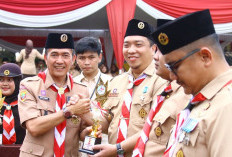 Peringatan Hari Pramuka ke-64 di Palembang, Ratu Dewa Tekankan Pentingnya Karakter dan Disiplin