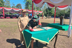 Dansatgas TMMD 128 dan Bupati Lahat Teken Kesepakatan, Ini Tujuannya 