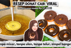 Donat Cair Viral ala Tasyi! 1 Lusin Cuma Rp27 Ribu, Super Lembut Teman Minum Sore Hari