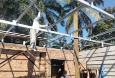 Ini Progres Pengerjaan Rehab RTLH Titik 5 Program TMMD ke-129 Kodim Lahat