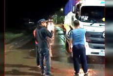 Nekat Terobos Larangan, Dua Truk Batubara Dipaksa Putar Balik di Lubuklinggau