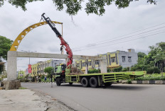 Wali Kota Prabumulih Murka, Renovasi Gapura Selamat Datang Dinilai Asal Jadi
