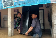 Aksi Prajurit Kodim 0416/Bute Bantu Warga Terdampak Banjir