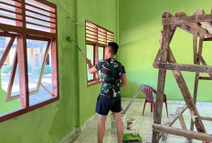 Berikut Progres Rehab Sarana Pendidikan Program TMMD ke-128 Kodim Lahat