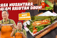 Kreasi Rudy Choirudin! BRENGKES TERI BASAH: Rasa Nusantara Otentik, Gurihnya Teri Basah Dalam Balutan Daun!