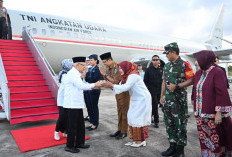 Kedatangan Wakil Presiden RI di Kep. Babel, Ada Sosok Pangdam II Sriwijaya Menyambut