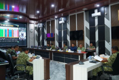 Ikuti Vidcon Bersama Wakasad, Kasdam II Sriwijaya Bahas Masalah Ini