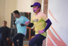 Wakapolda Sumsel Jadi Instruktur Senam di Ogan Ilir, Peserta Fun Run Makin Semangat