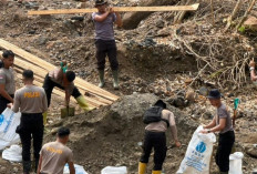 Sat Brimob Polda Sumsel Percepat Pembangunan Rumah Hunian Korban Bencana di Provinsi Ini